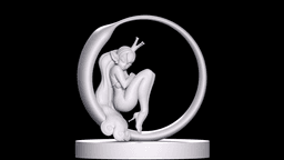 Retro 80s Fantasy Princess - Stylized Cartoon Pin-Up 3d model