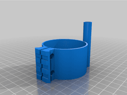 HP Max Bipod Halter mit Fülladaptergehäuse 3d model