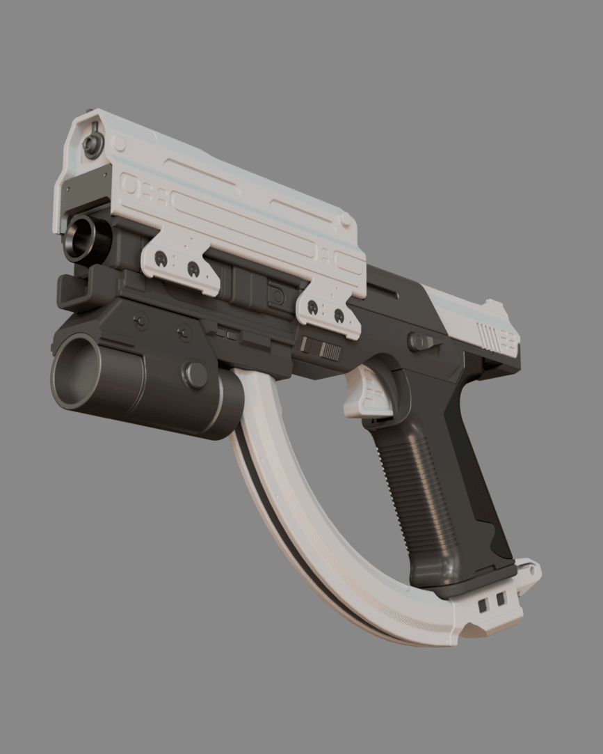 Destiny 2 – Forerunner Exotic Sidearm | 3D Printable Model 3d model