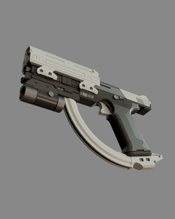 Destiny 2 – Forerunner Exotic Sidearm | 3D Printable Model 3d model