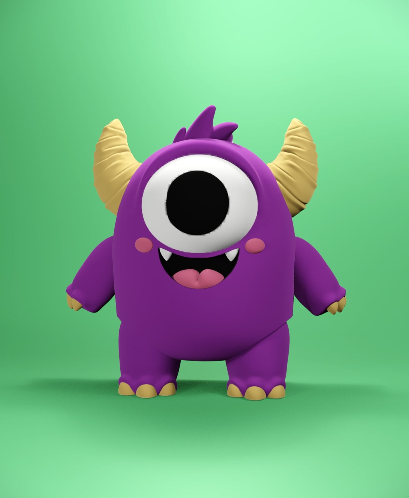 Larry -LIttle Monsters Flexi 3d model