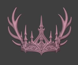 Gothic Antlers Crown 3d model