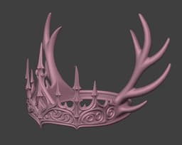 Gothic Antlers Crown 3d model