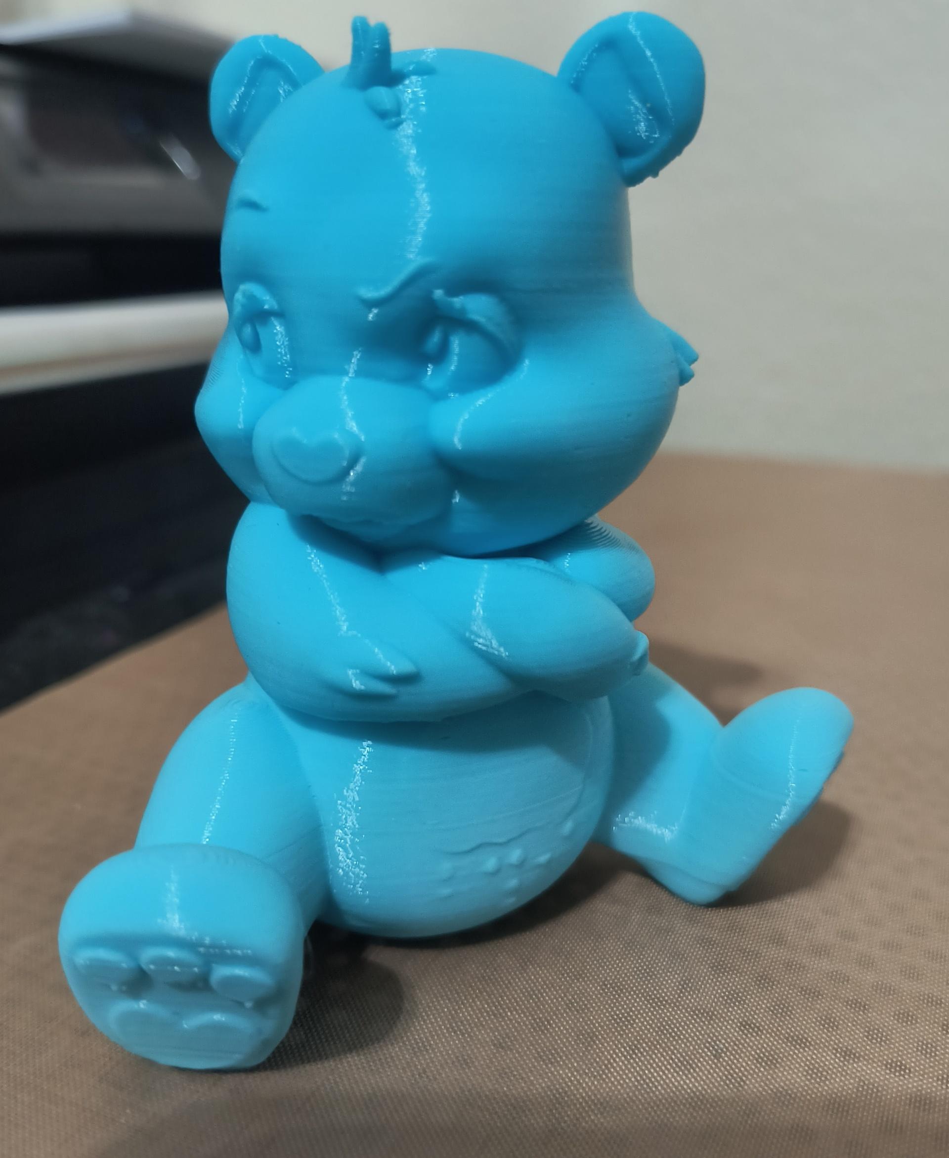 Grumpy Bear - Support-less - No Supports needed - Just Adorable - 3d model