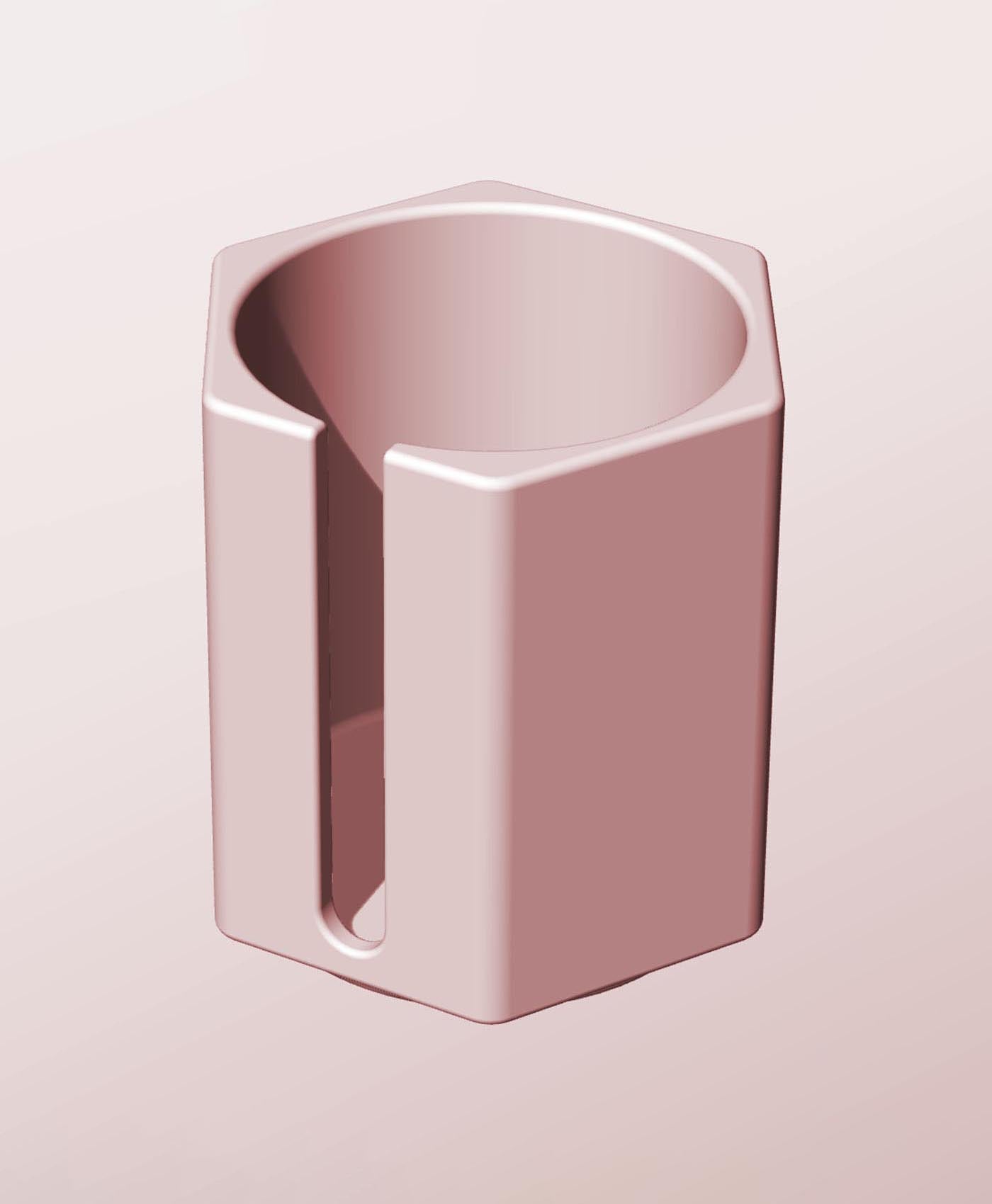 CH68-85-S Modular slotted component container modern decor 3d model