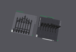 iron gate key holder 3d model