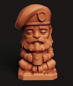 Brimstone Valorant Statue | Tactical Controller Figure | Vanguard Soldier Coffee Break 3d model