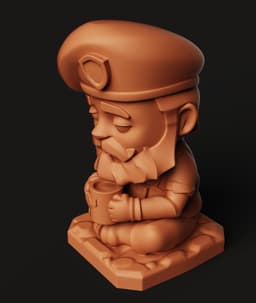 Brimstone Valorant Statue | Tactical Controller Figure | Vanguard Soldier Coffee Break 3d model
