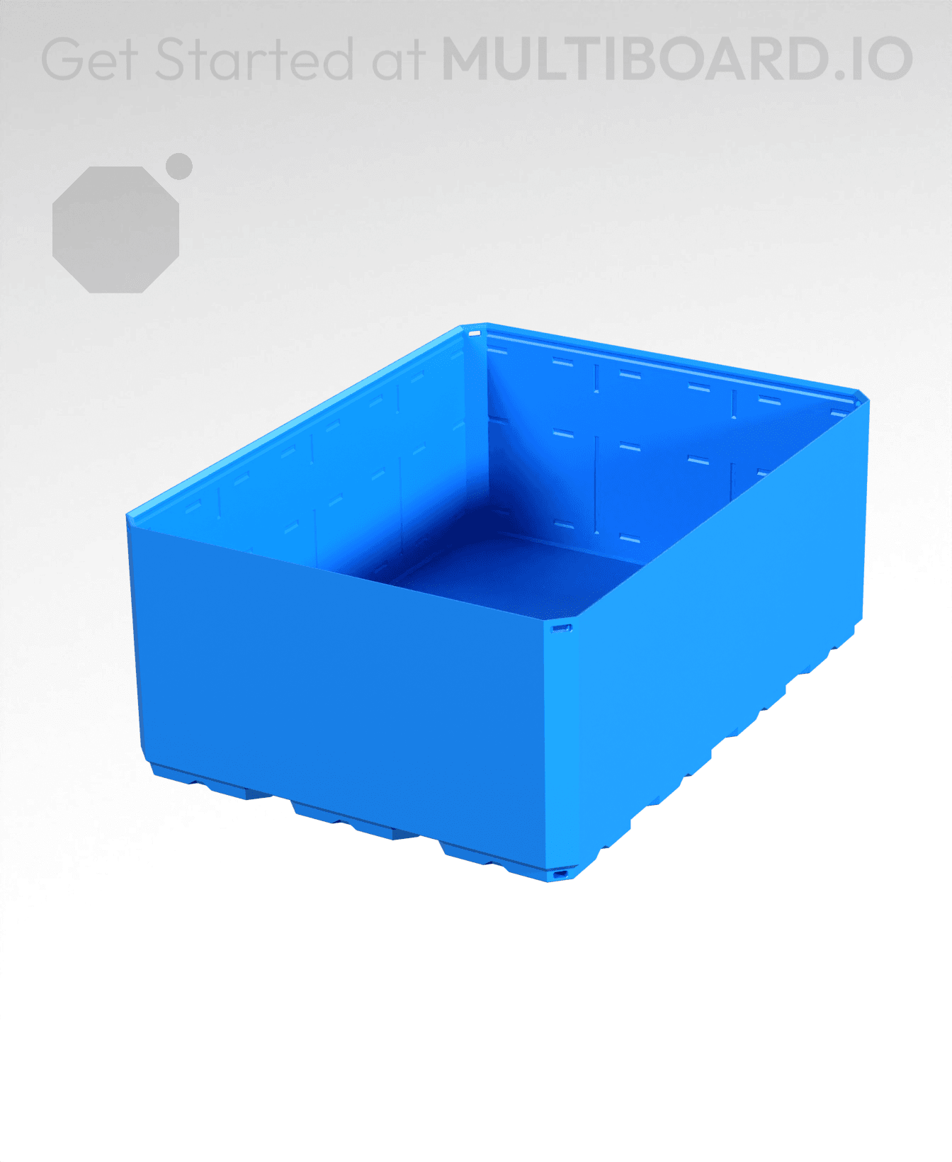 3x4x1.5 CU - Simple Walls - Multibin Shell 3d model