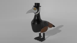 Canadian Plague Doctor Goose 3d model