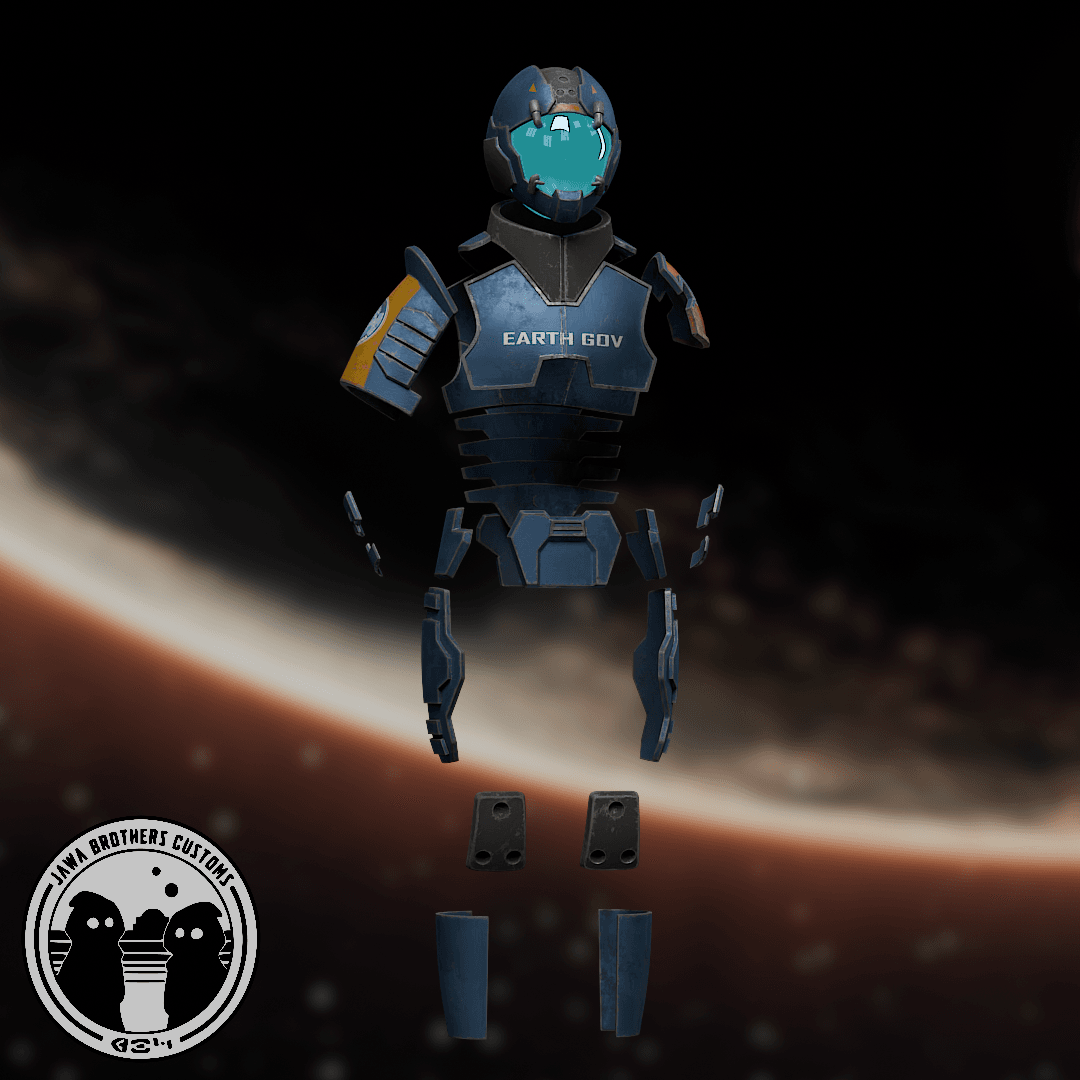 Deadspace Officer Armor 3d model