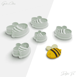 Spring Polymer Clay Cutter Package, 5 Models, 2 Cutter Version, 5 Sizes Included, No: 1093 3d model
