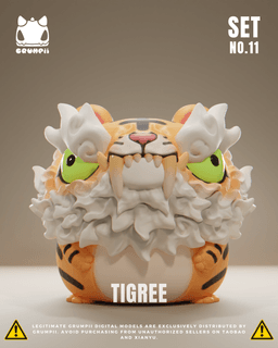 Grumpii 3D Printable Art Toy - Chubbii Series - Set 11 3d model