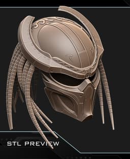 Predator Samurai era helmet 3d model