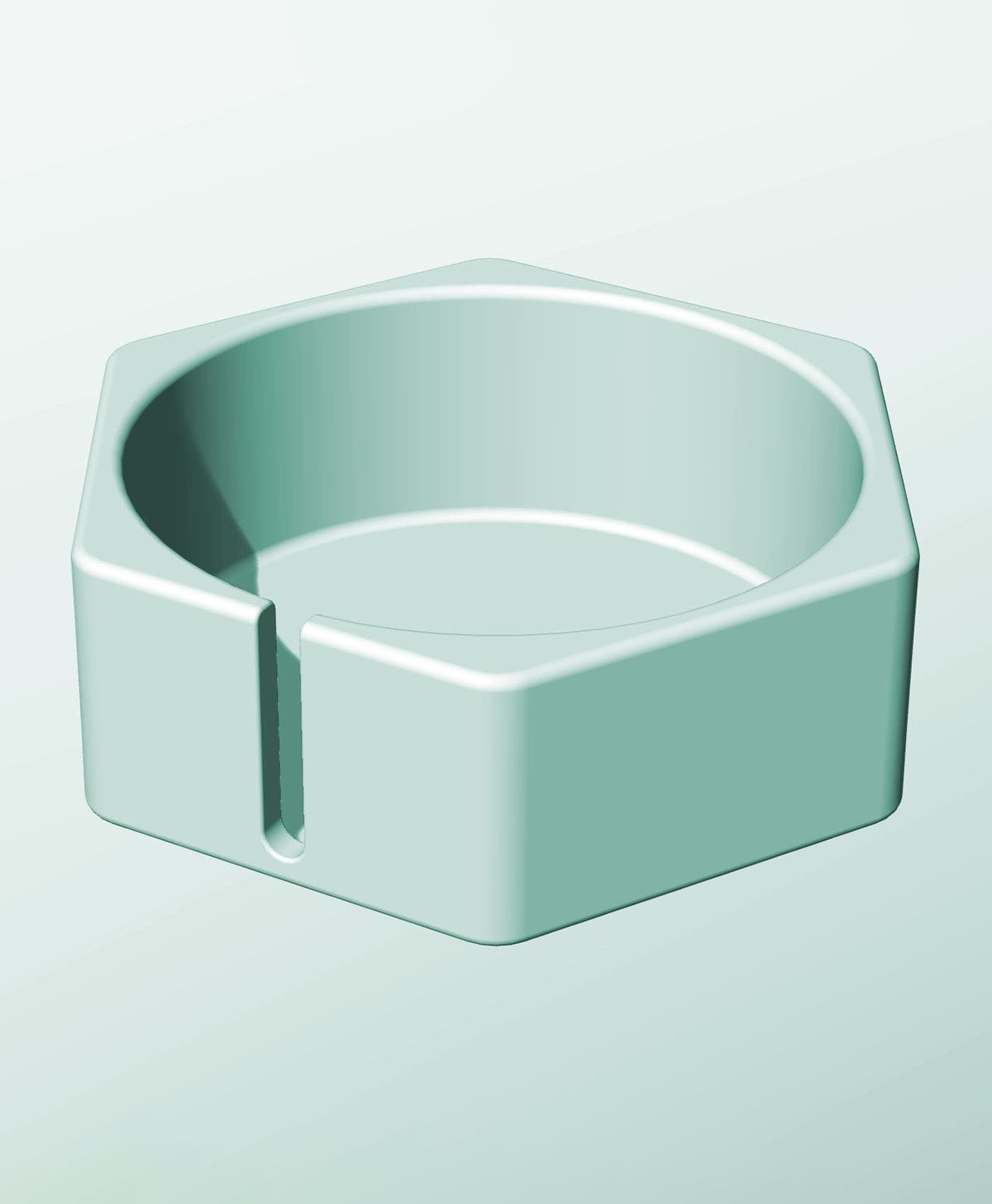 CH162-65-S Stackable slotted bin box module for creative decor 3d model