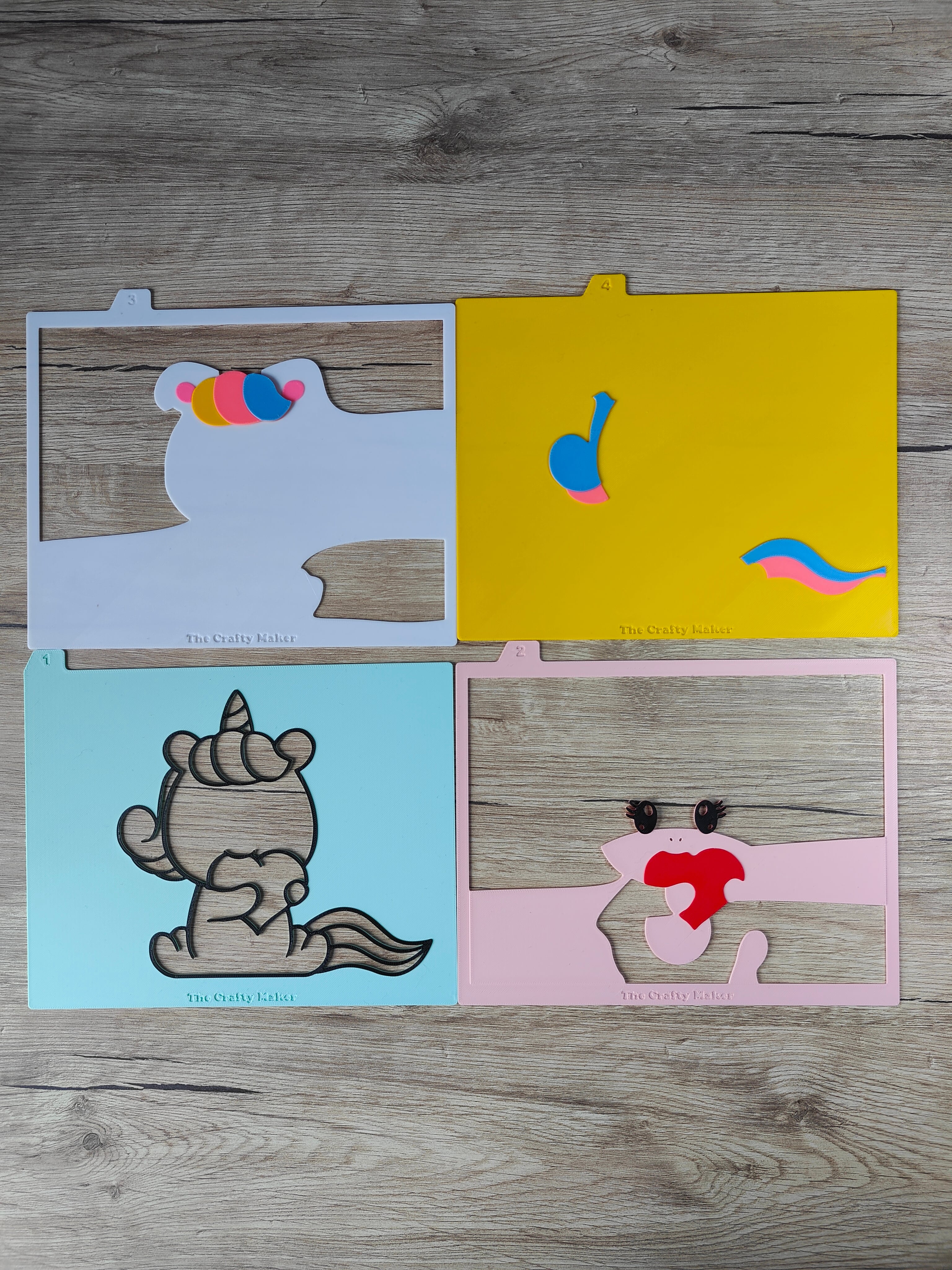 Unicorn Shadow Box 3d model