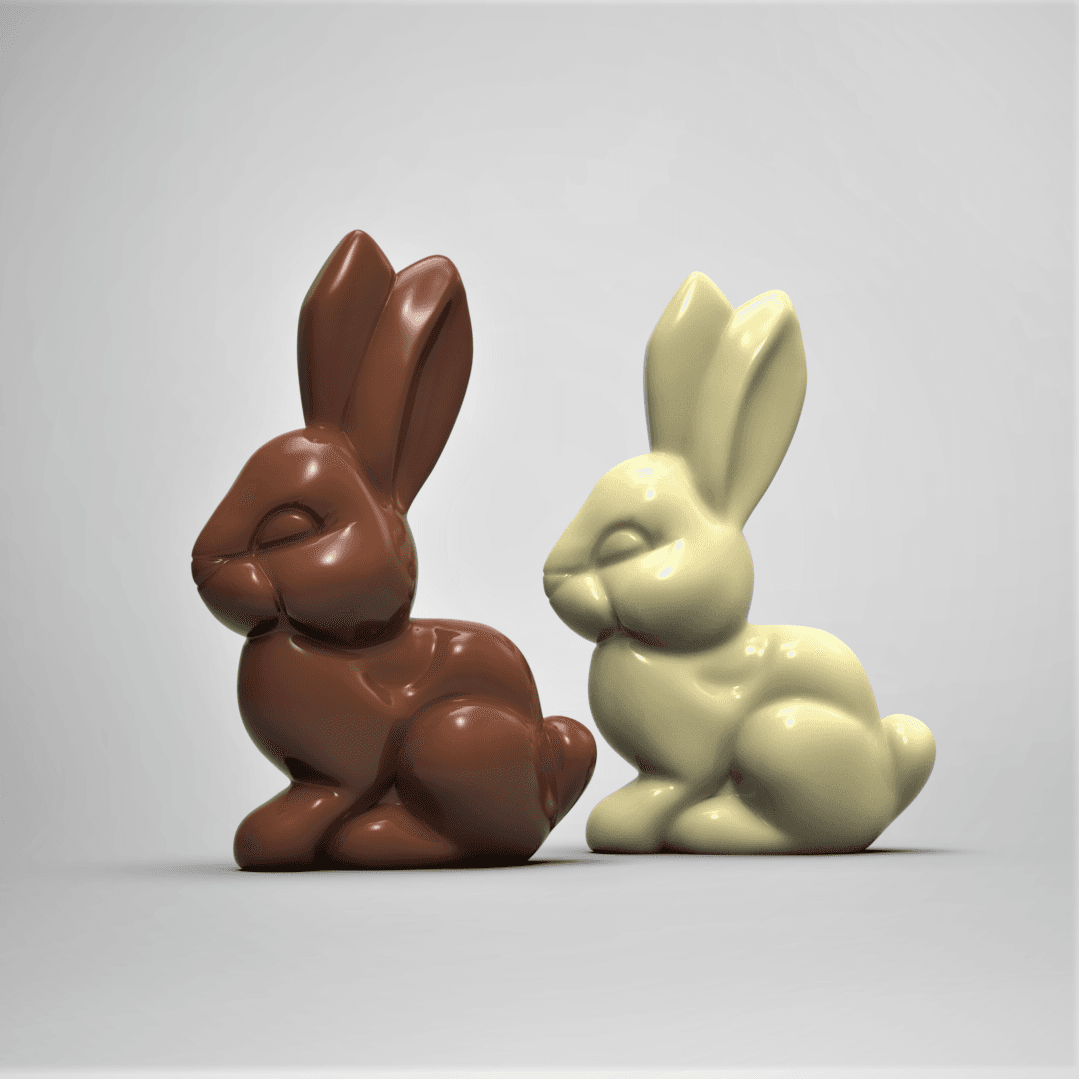 Chocolate Bunny -(No Supports) 3d model