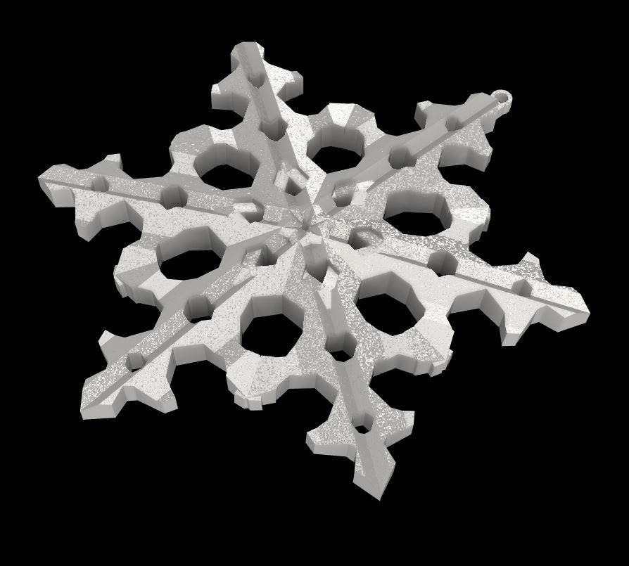 Angular Snowflake V2 3d model