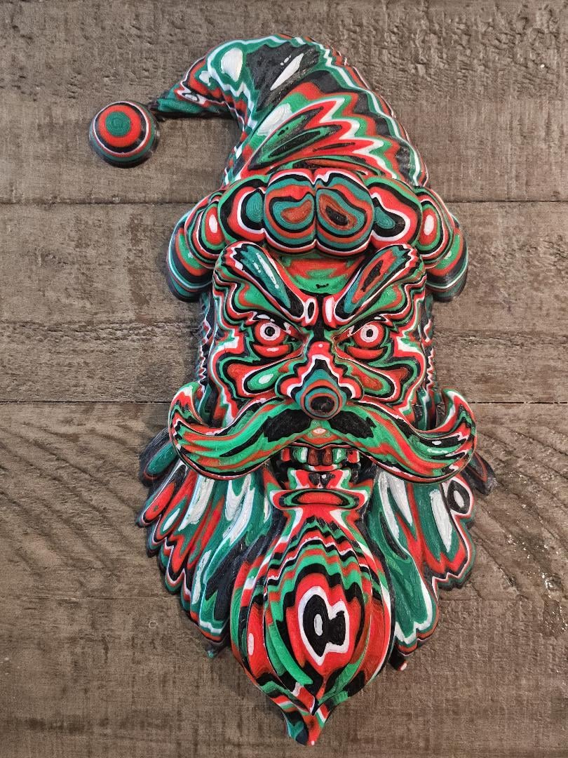 Krampus Claus Wall Art 3d model