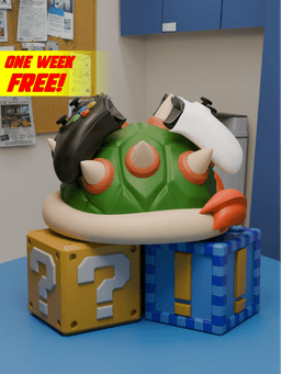 Bowser Controller Stand 3d model