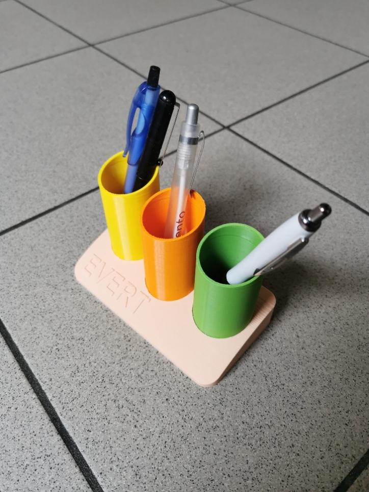 colorful ballpoint and pencil holder 3d model