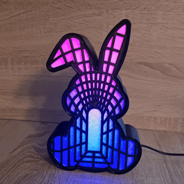 BUNNY RABBIT LED LAMP 3d model