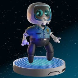 Astro Marvin Zombie, Resident-Evil 2 From Astro Bot / Astro's PlayRoom | Play Station 5 Robo Mascot 3d model