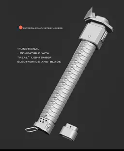 Ronin lightsaber - functional 3d model