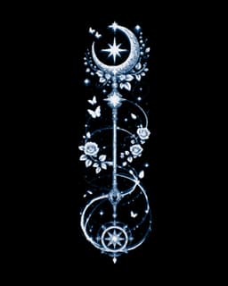 Intricacies of a Witch's wand - Beautiful wands of Magic - Set of bookmarks 3d model