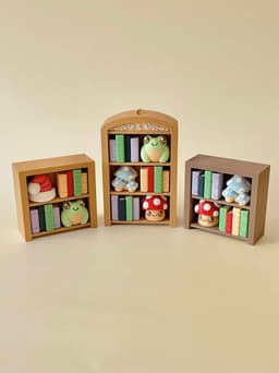 Cozy Book Nook Multi Clicker Keychain Fidget Toy Bundle 3d model