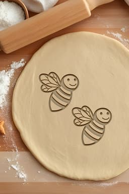 Bee Cookie Cutter, Biscuit Cutter 3d model