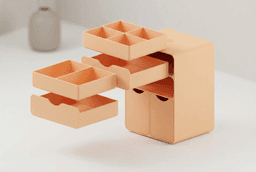 ModuCube | Modular Desk Storage Cube 3d model