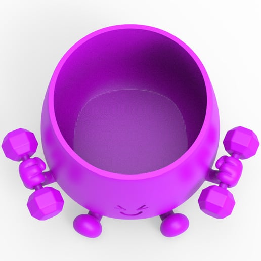 HAPPY FACE GYM BUDDY PLANTER 3d model