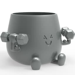 HAPPY FACE GYM BUDDY PLANTER 3d model