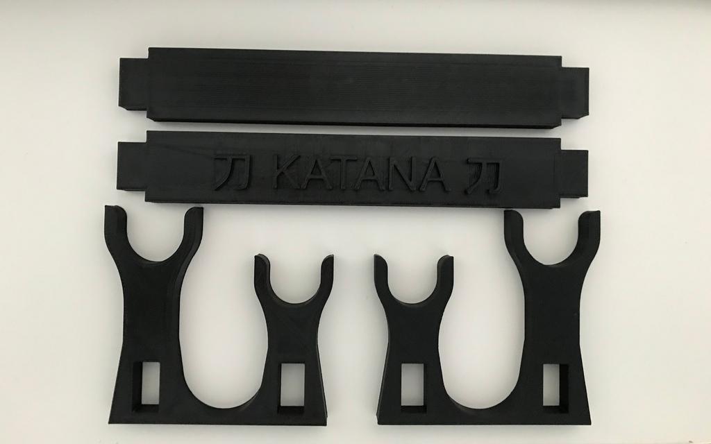 Double Katana Stand 3d model