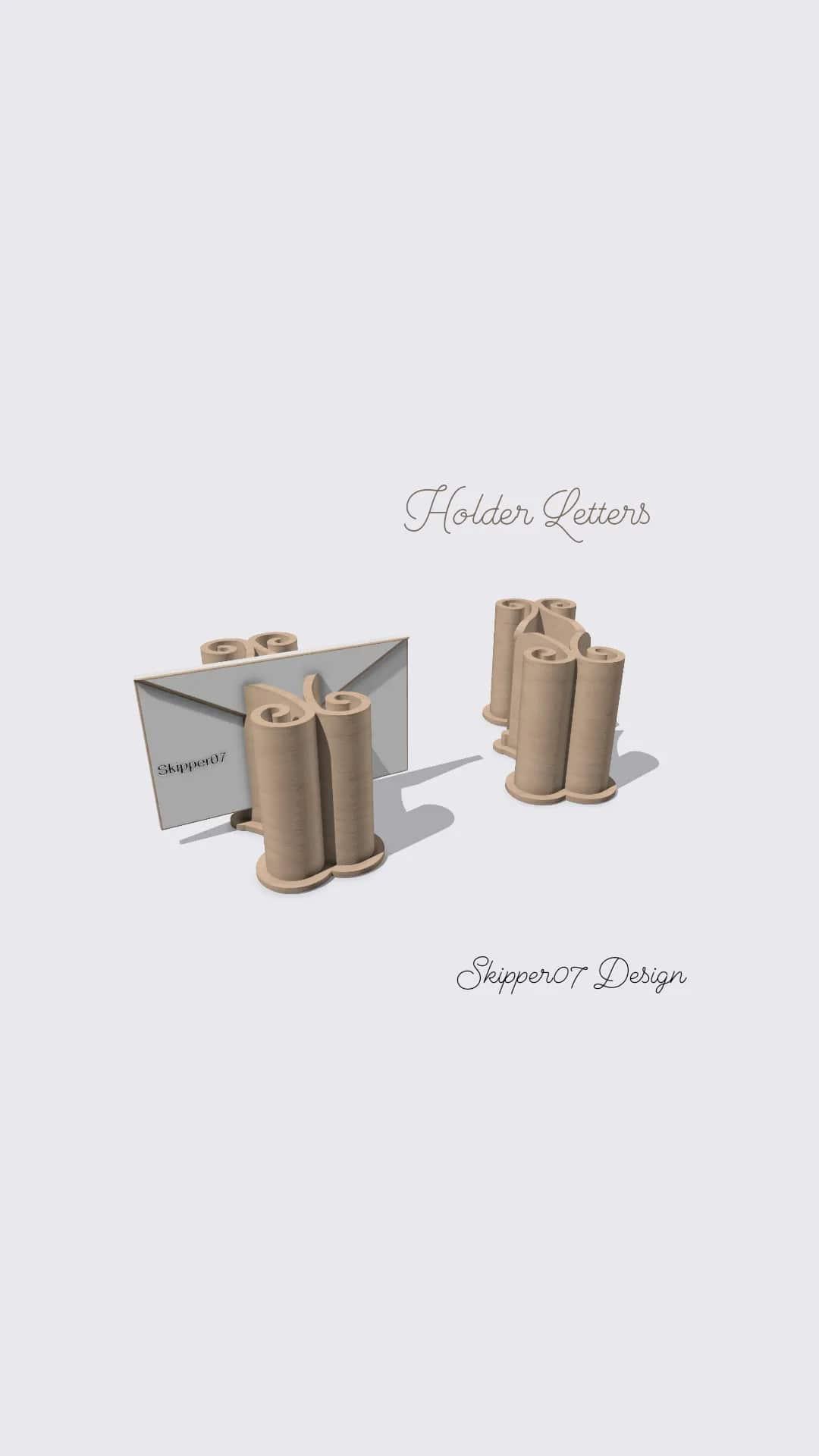 Holder Letters 1.4 3d model