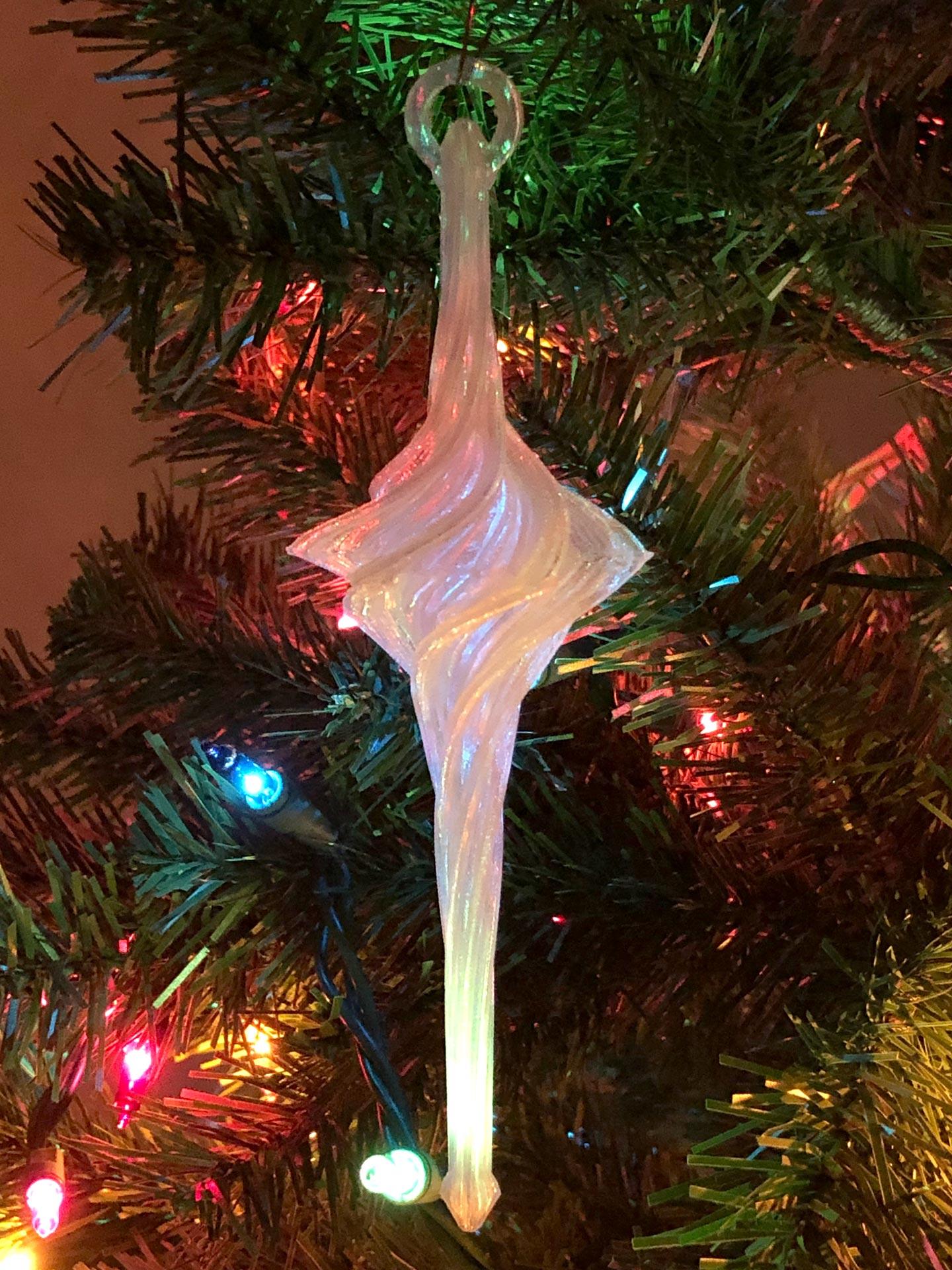 Spiral Christmas Ornament 3d model