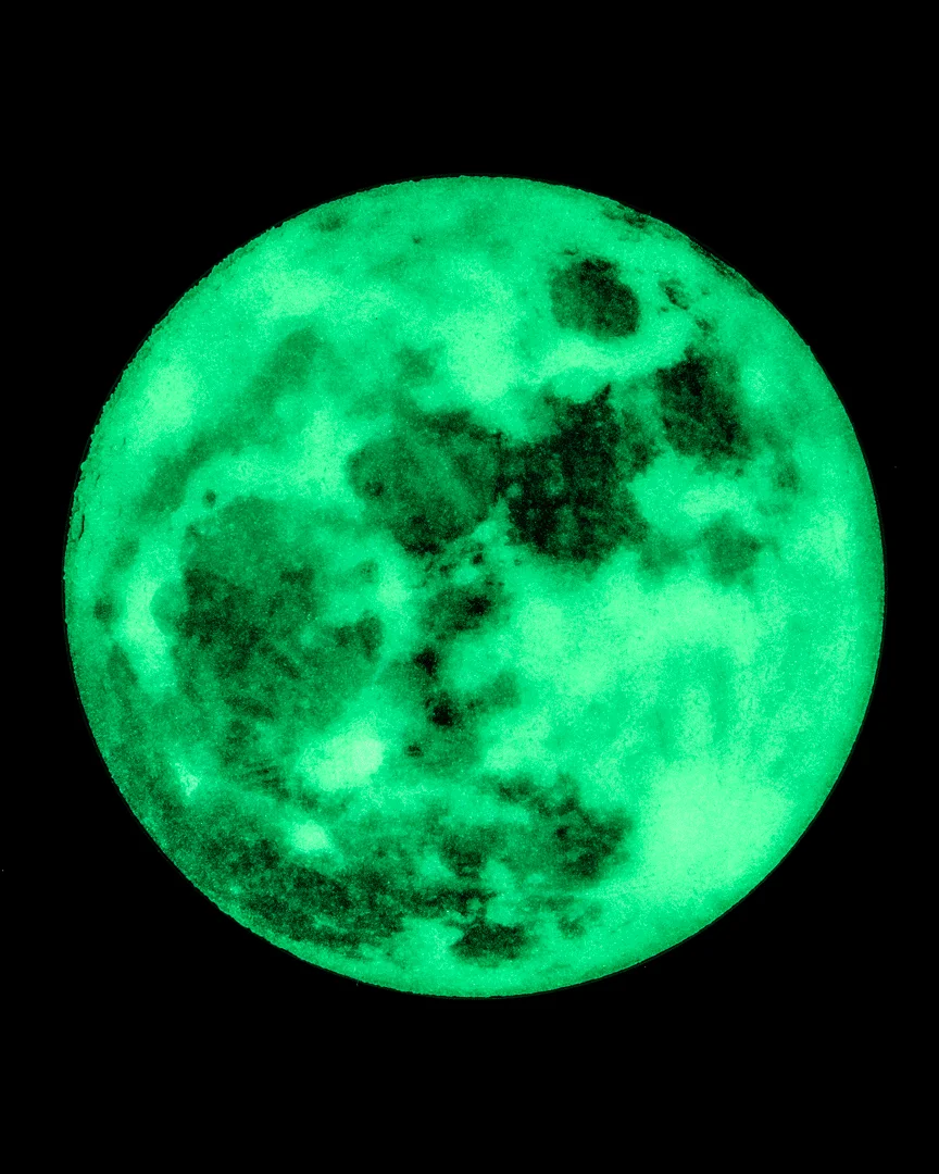 Big Glowing Moon // Glow Filament Decals 3d model