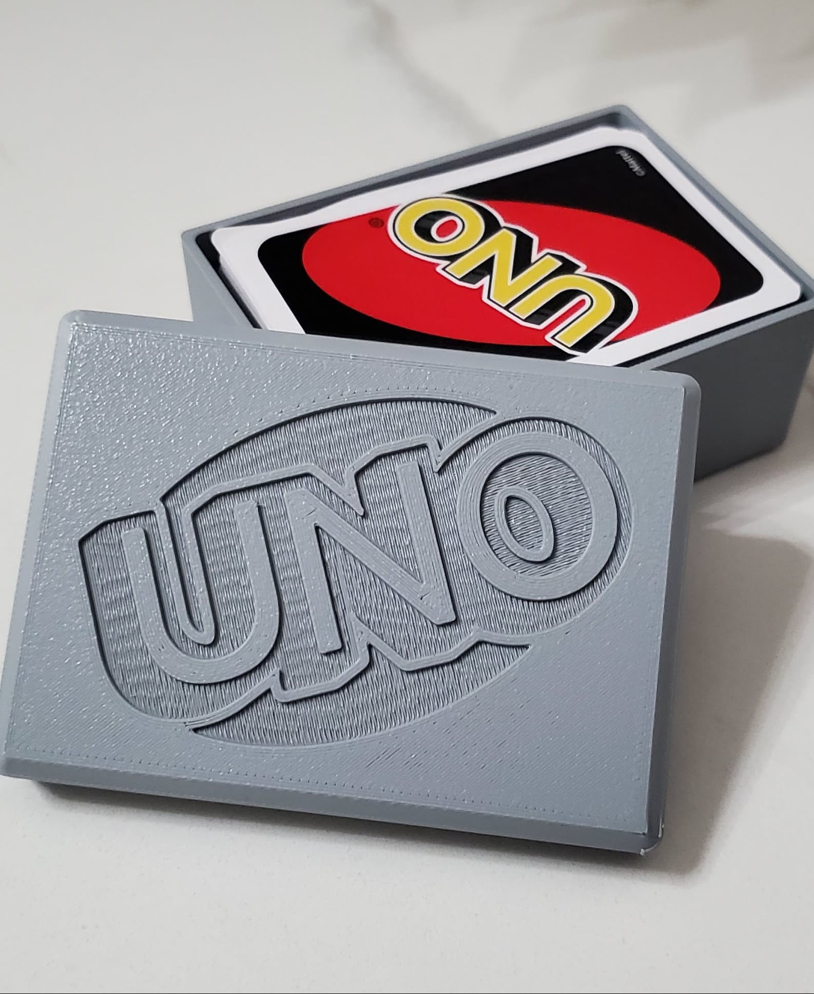 Uno card box with logo 3d model