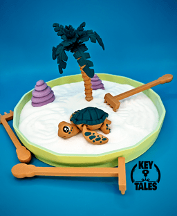 The Zen Garden: Turtle Island 3d model