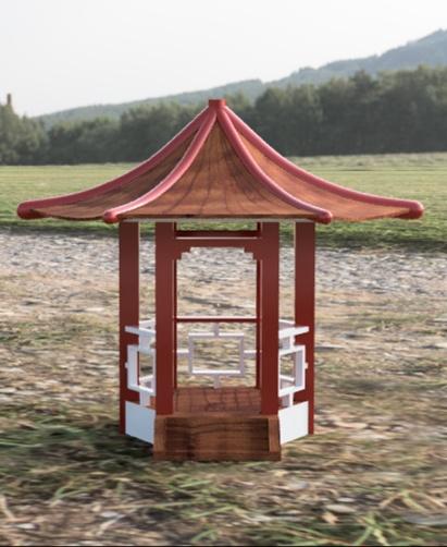 japanese temple 3d model