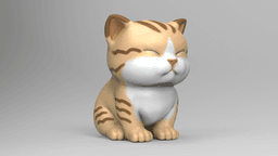 Cute Kitten V3 3d model