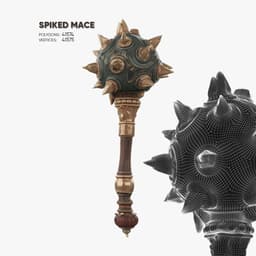 Spiked Mace 3d model