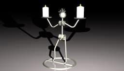 Metal Art Candle Holder 05.stl 3d model
