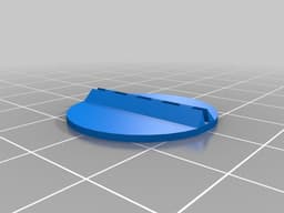 Base for Paper Miniatures for Tabletop Roleplaying 3d model
