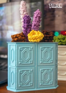 PACK OF 3 VINTAGE FURNITURE POTS - PENHOLDERS 3d model