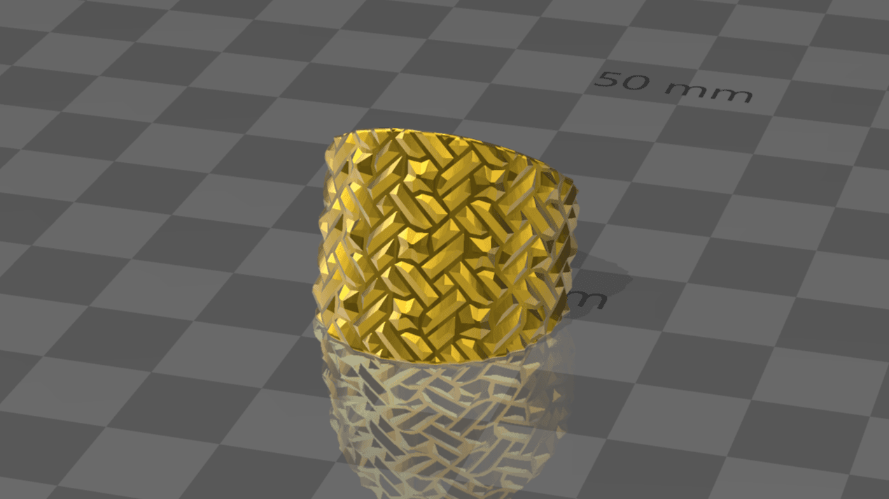 SIGNET RING CALADO! 3d model