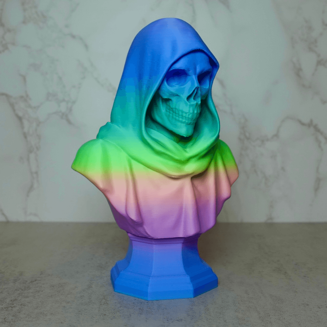 Hooded Skeleton Bust 3d model