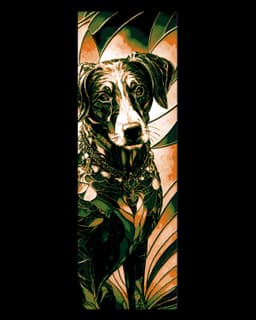 Artistic style on display -cloisonne style depictions of animals both real and fantasy - bookmarks 3d model