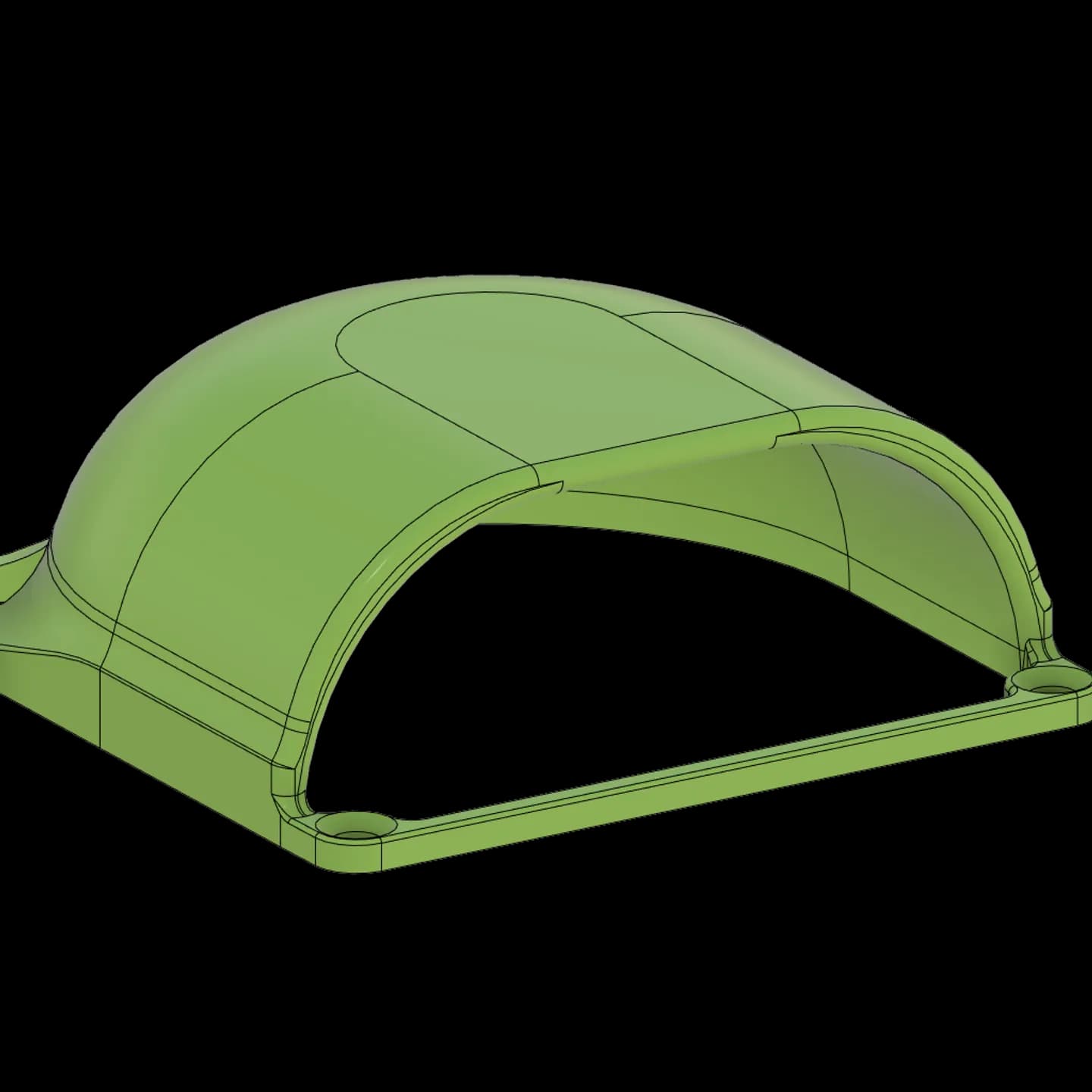 80mm Fan Shroud 3d model
